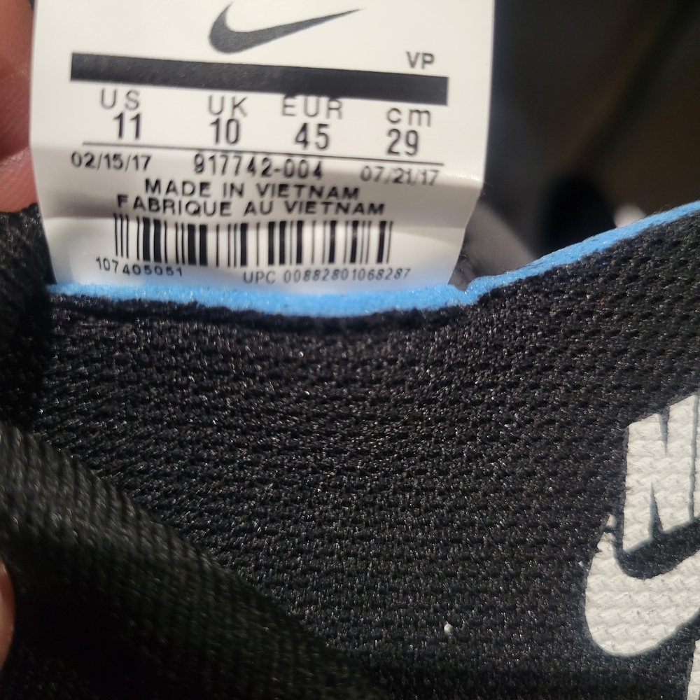 Nike Flight Bonafide Triple Black Knit Sock - Picture 9 of 9